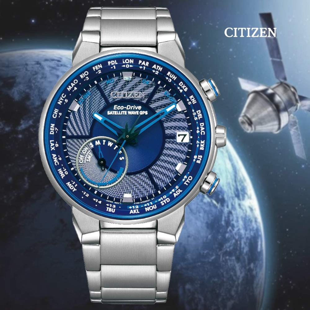 CITIZEN ATTESA 星辰 GPS衛星對時 光動能 萬年曆錶  CC3030-53L藍色 / CC3031-51E 紅色