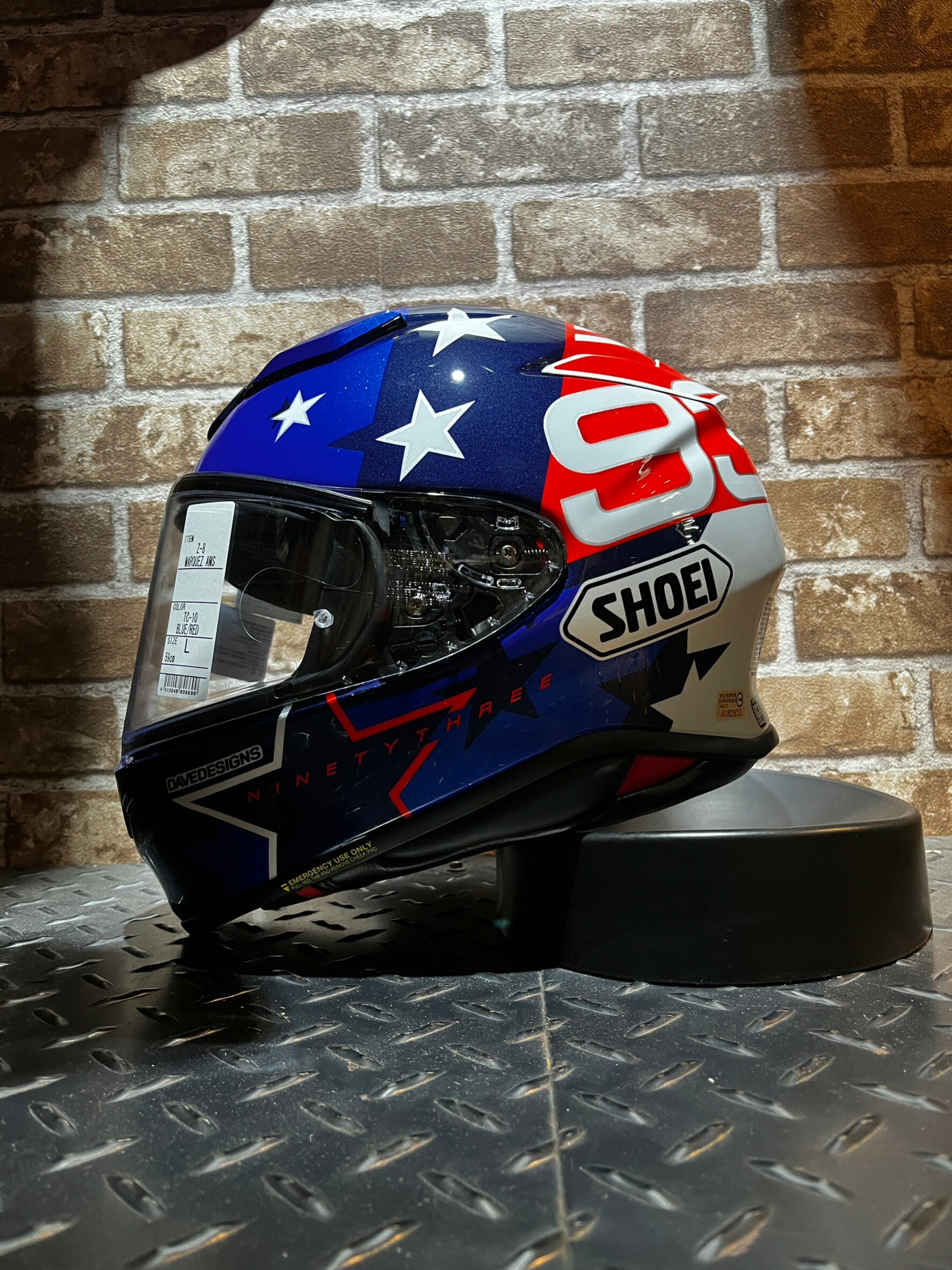 SHOEI Z-8 MARQUEZ AMERICAN SPIRIT 全罩