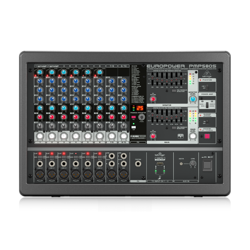 Behringer Behringer / PMP580S 10軌混音擴大機 — 三峽錄音 / 音響｜YA! 玩音樂
