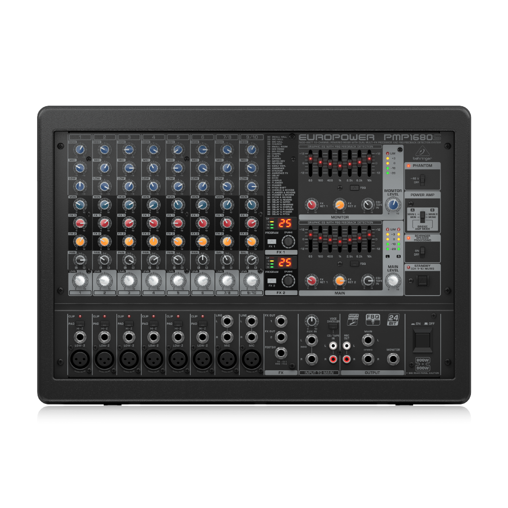 Behringer Behringer / PMP1680S 10軌混音擴大機 — 三峽錄音 / 音響｜YA! 玩音樂