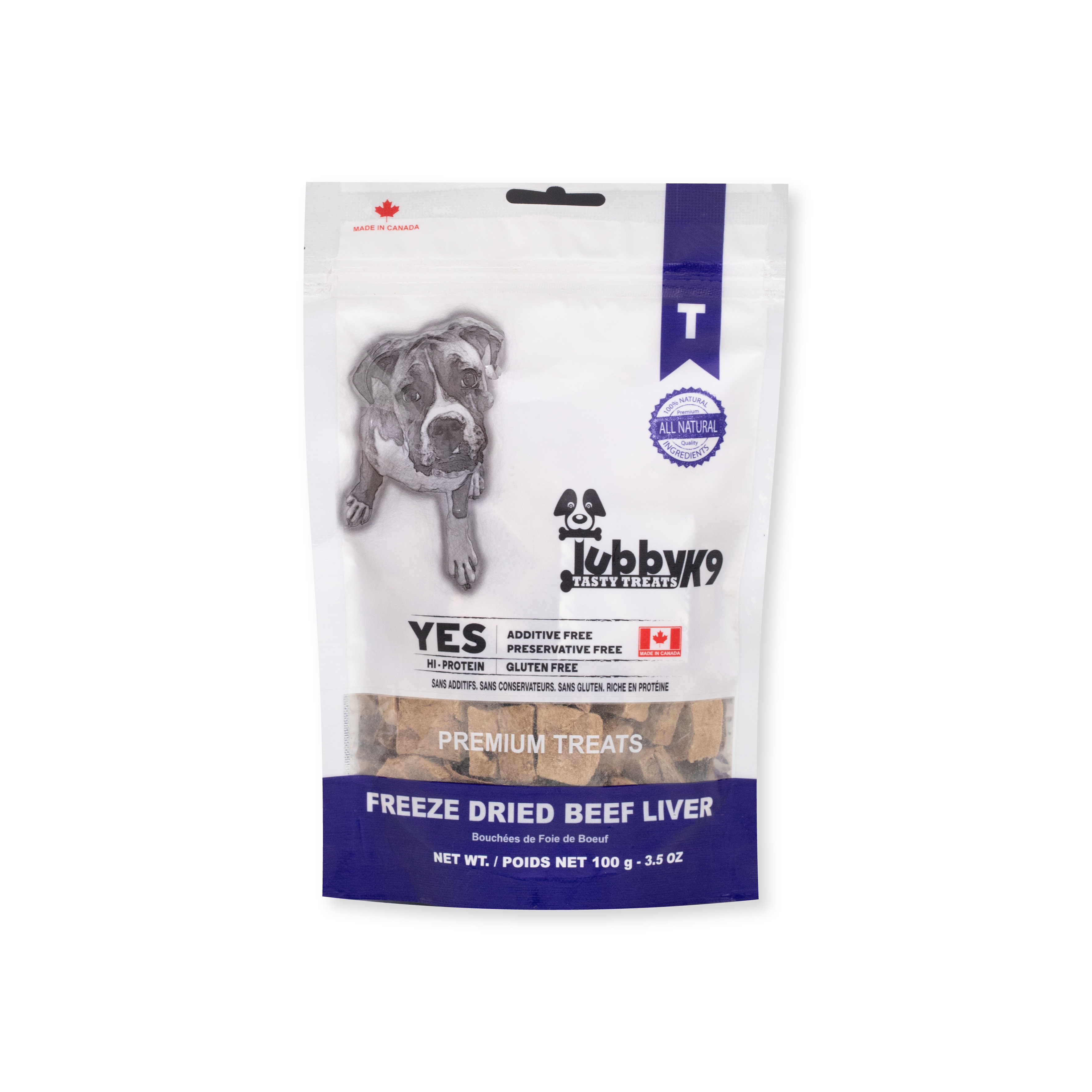 TubbyK9 凍乾牛肝狗小食 (100g)