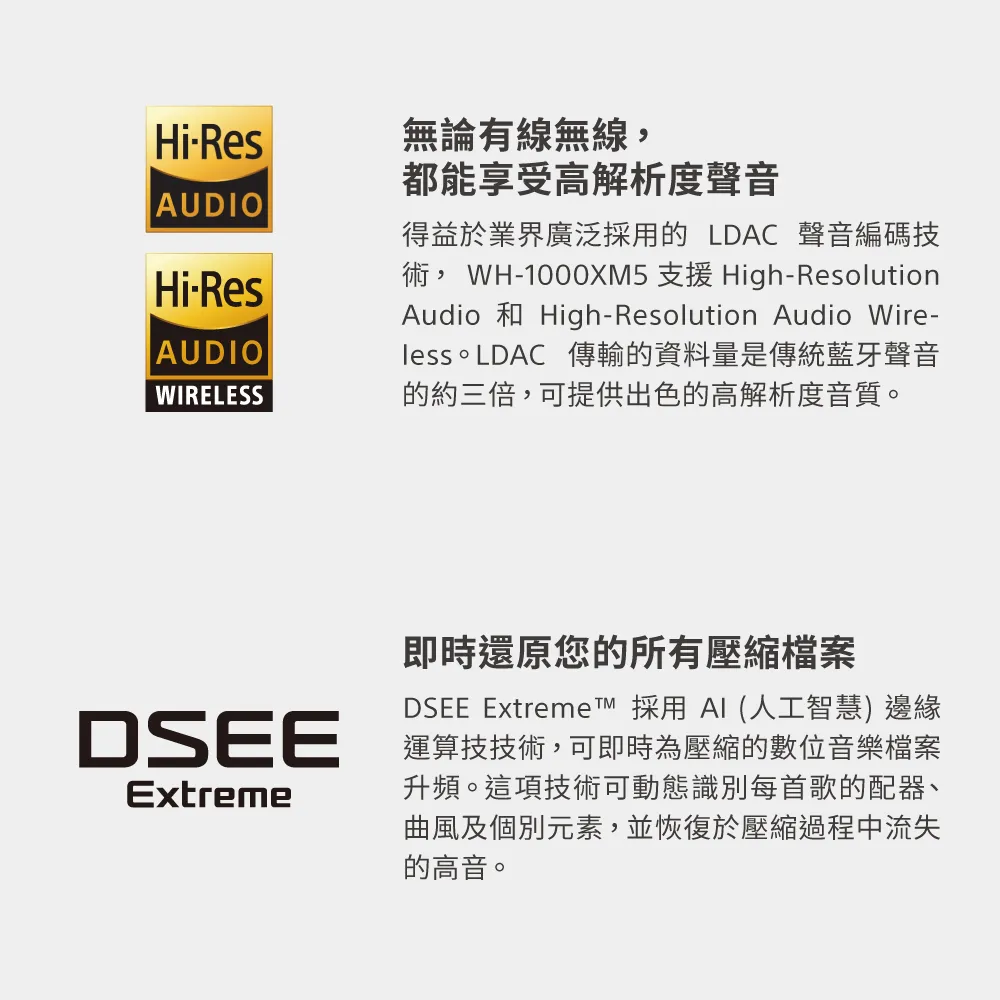 SONY WH-1000XM5 主動式降噪旗艦 藍牙耳機