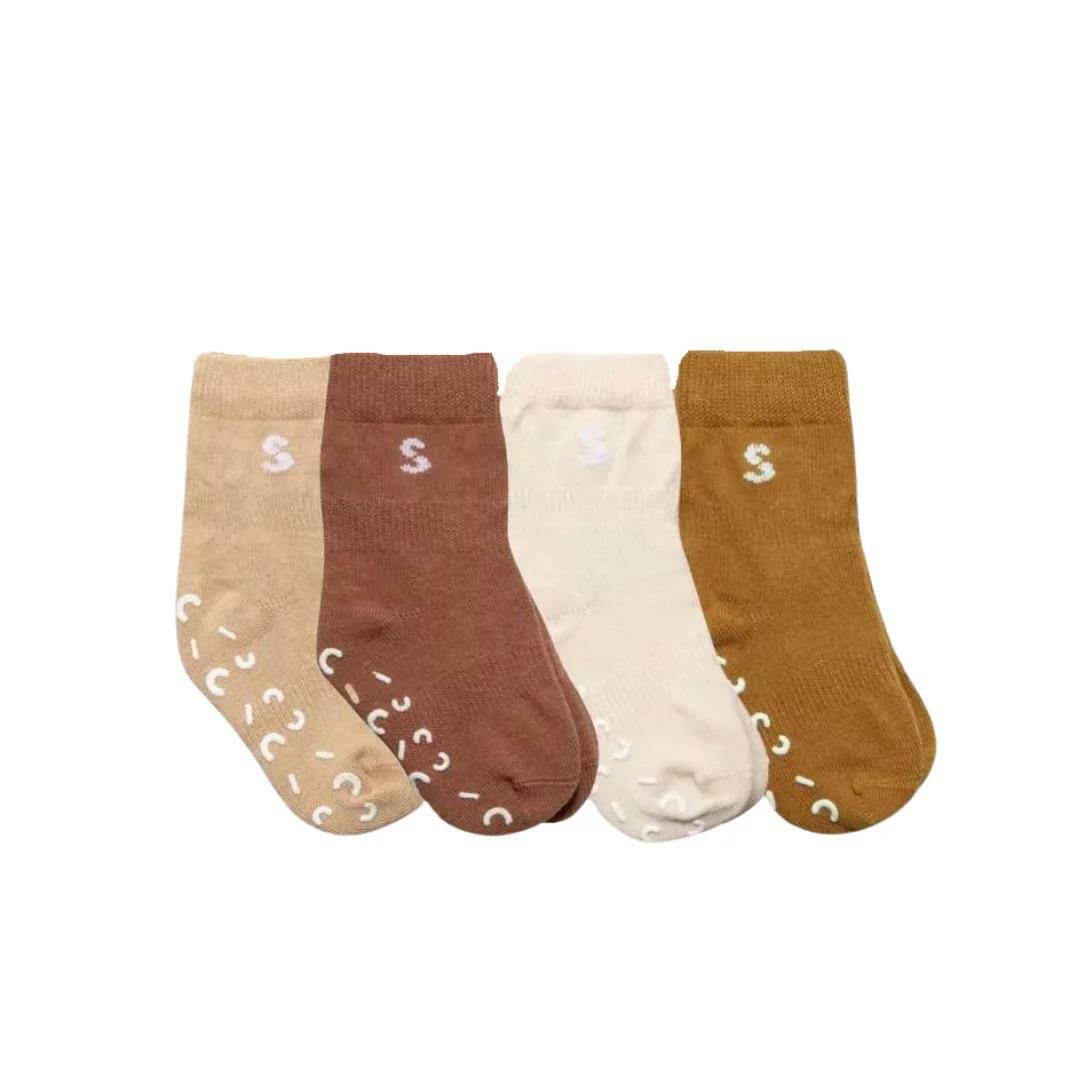 STUCKIES 防滑襪四入套組-大漠風情