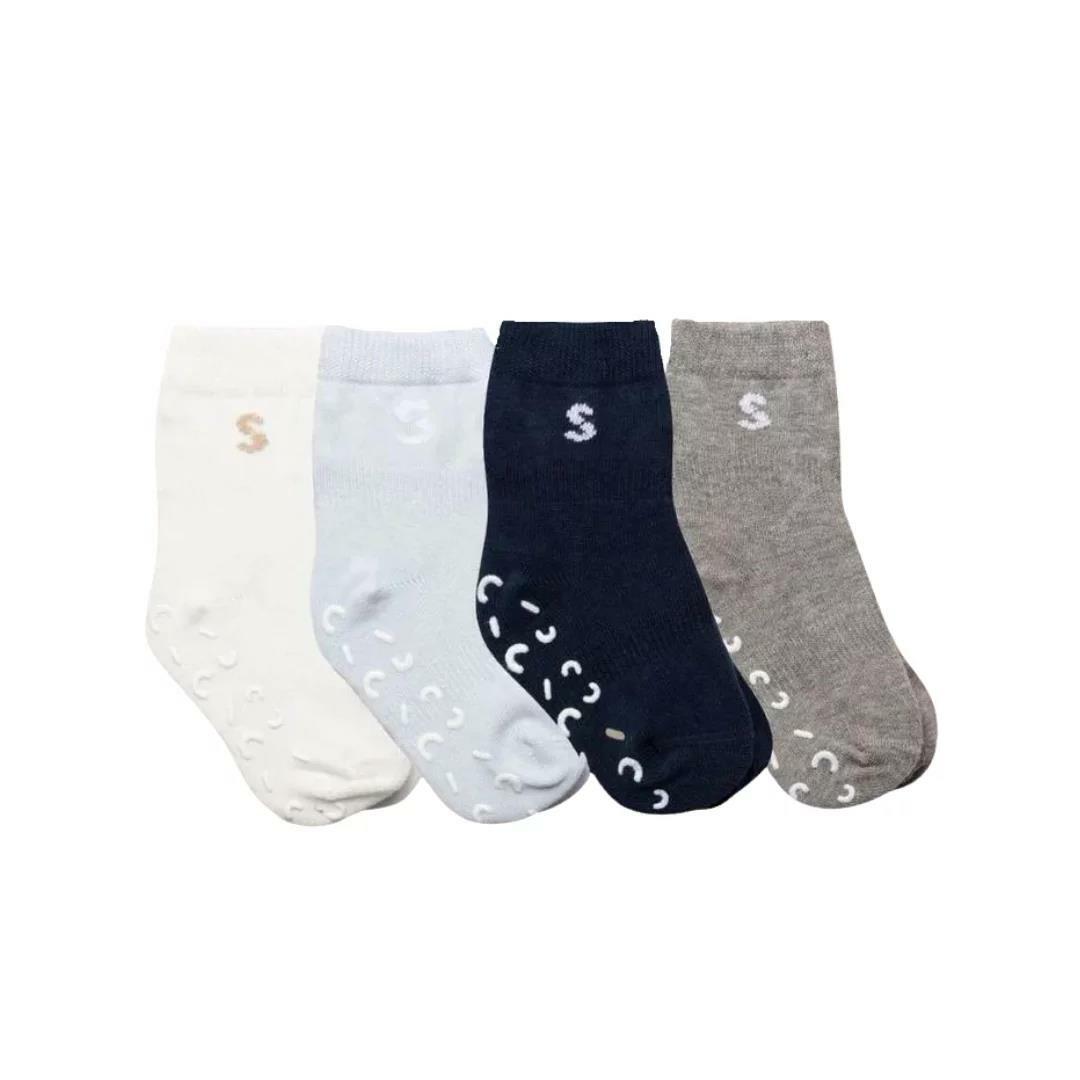 STUCKIES 防滑襪四入套組-海景浪花