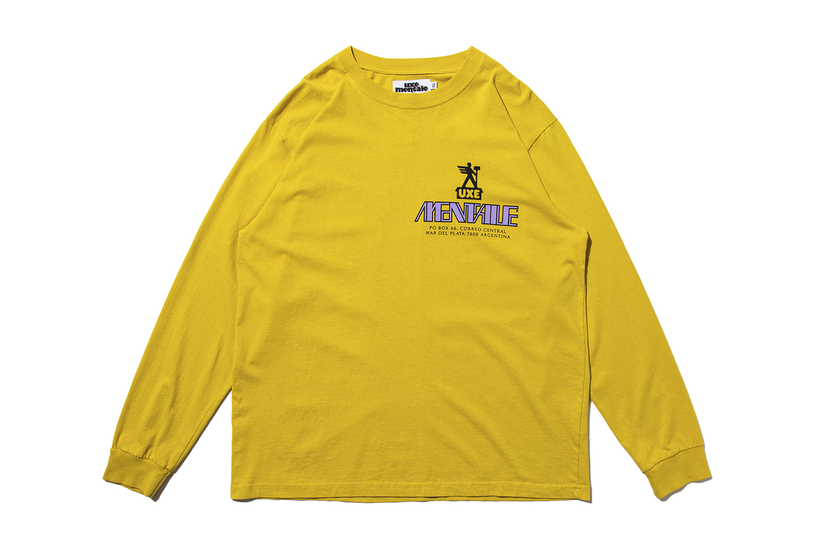 Uxe Mentale "ARTE POVERA MUNDO L/S TEE"  (Mustard)