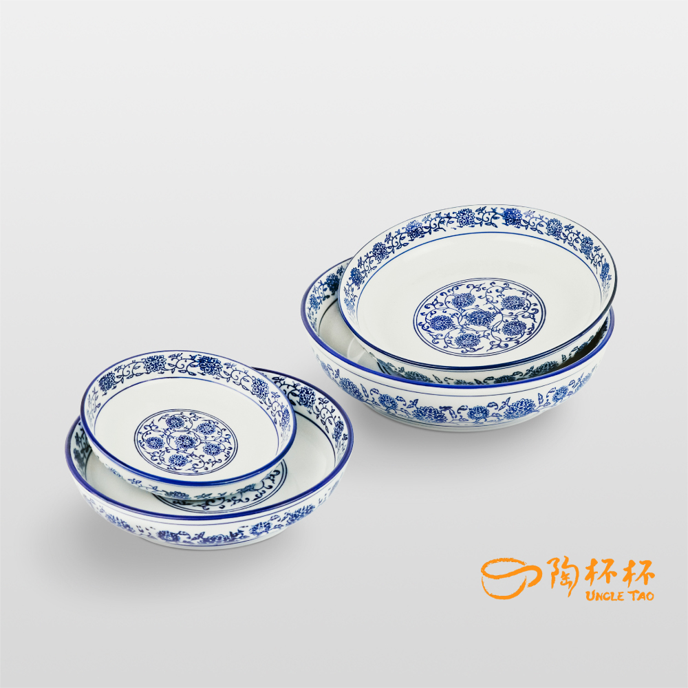 青花瓷 沙律盤 15/20/23/25.5cm AS03-26-13【陶杯杯瓷器】