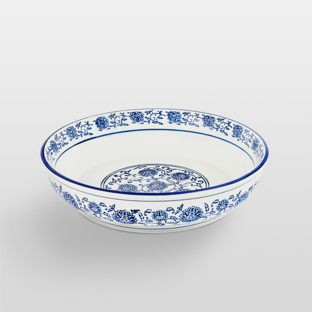 青花瓷 沙律盤 15/20/23/25.5cm AS03-26-13【陶杯杯瓷器】