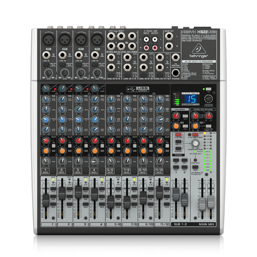 Behringer Behringer / X1622USB 12軌USB混音機 — 三峽錄音 / 音響｜YA! 玩音樂