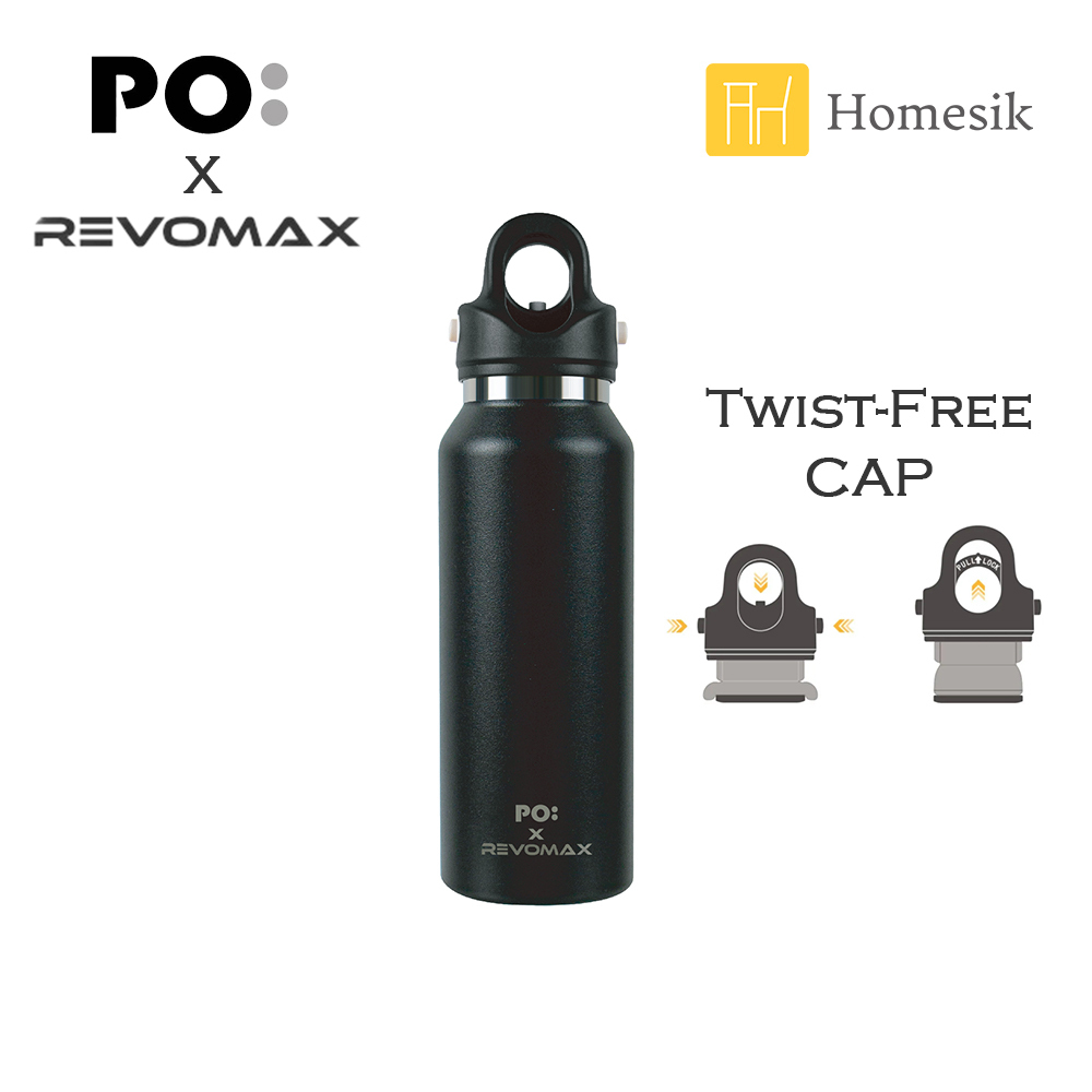 Revomax 聯乘 超級保溫瓶 防漏雙層不銹鋼瓶 355ml (黑色) PO:15151