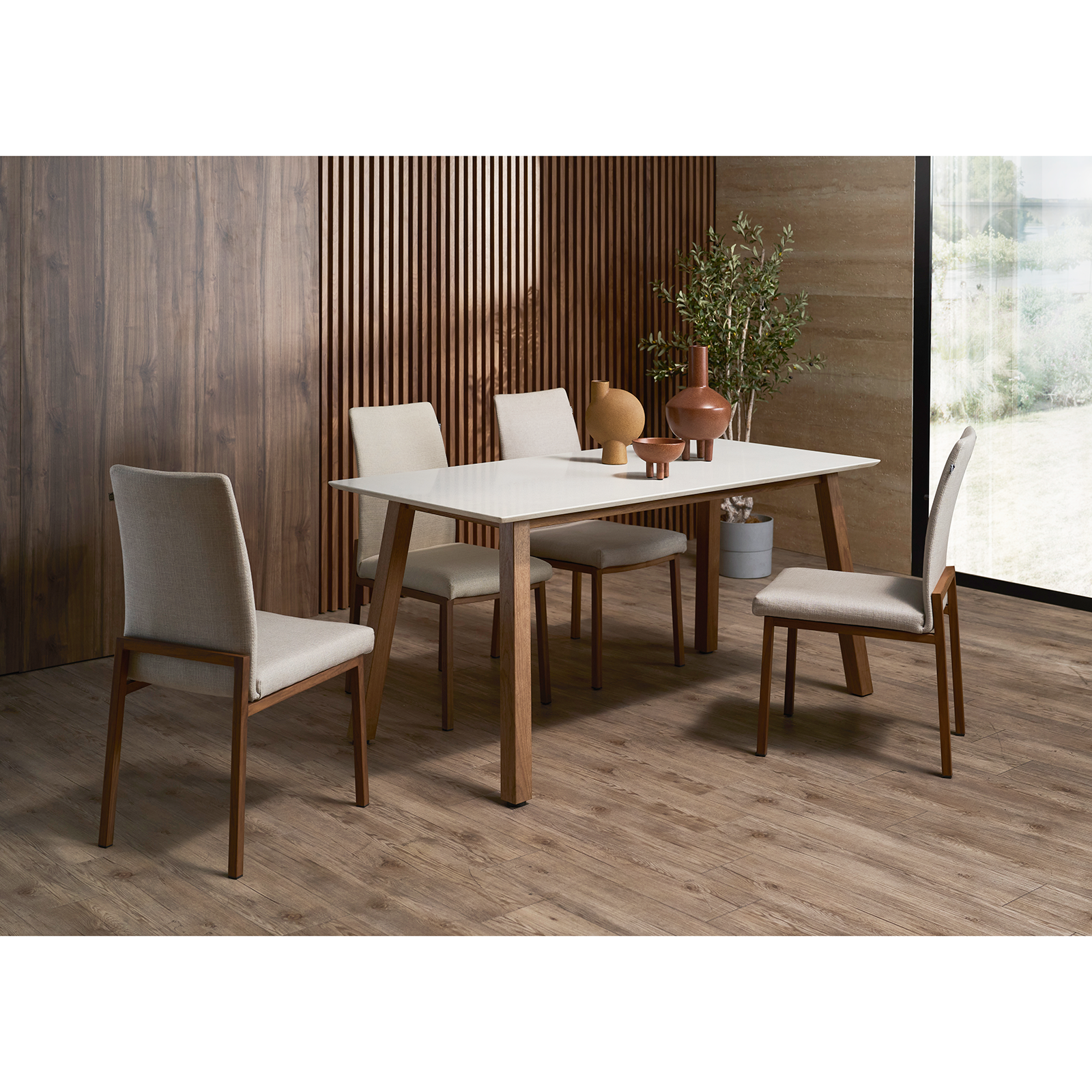 Bolda白石英石餐桌160/180/200cm〔DS253B〕