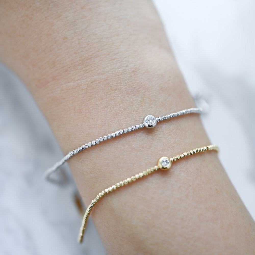 18K Bling Rocky Diamond Bracelet