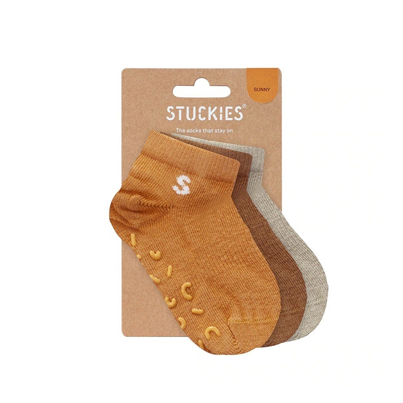 STUCKIES 短襪三入組-Sunny