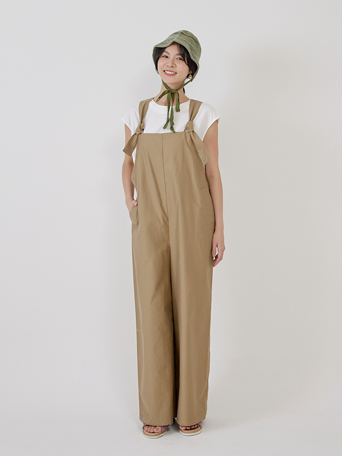 海帶結連身寬褲-味增