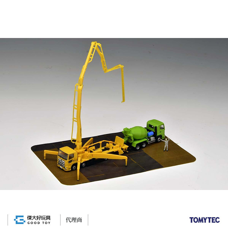 TOMYTEC 327639 卡車系列 混凝土泵送車+攪拌車 A