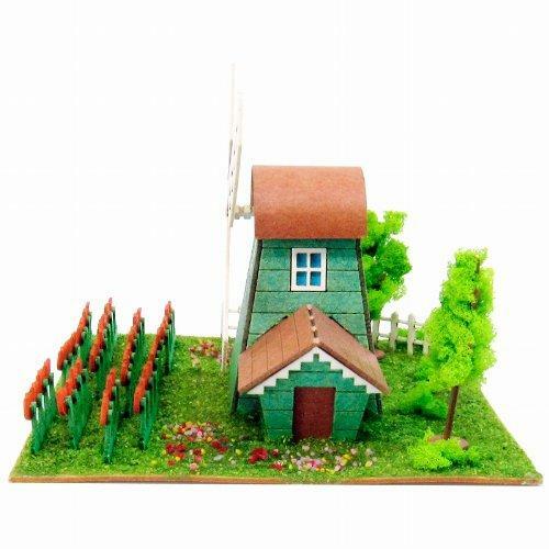 日本sankei 微縮藝術精品 _【MP05-02】ﾁｭｰﾘｯﾌﾟと風車