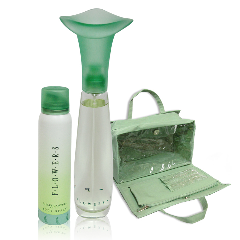 Gilles Cantuel Flowers 花之戀香水組 (淡香精100ml+體香噴霧125ml+包包)