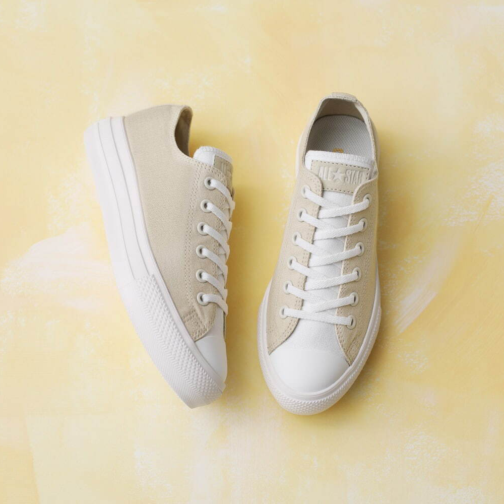 converse AS LIGHT PLTS 小厚底淡奶茶