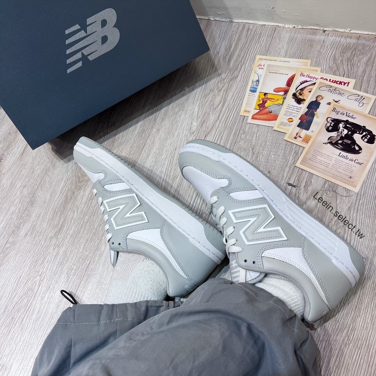 <快速出貨>New Balance 480 灰白 復古 麂皮 情侶鞋 休閒鞋 運動鞋 男鞋 女鞋