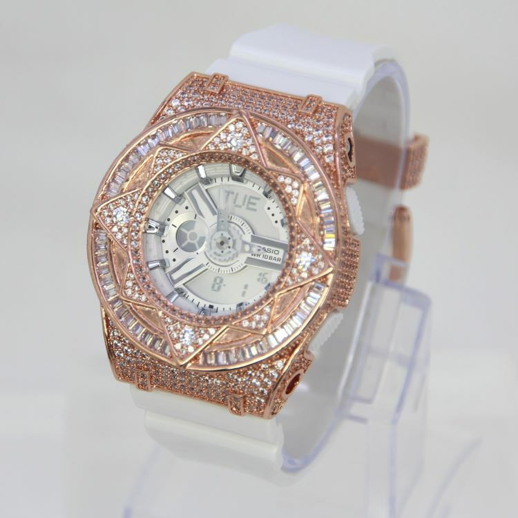 玫瑰金 改裝手錶 BA-110X-7A3 - 魔法星