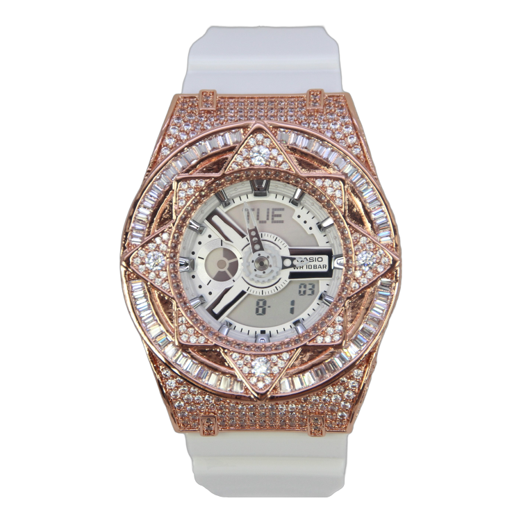 玫瑰金 改裝手錶 BA-110X-7A3 - 魔法星