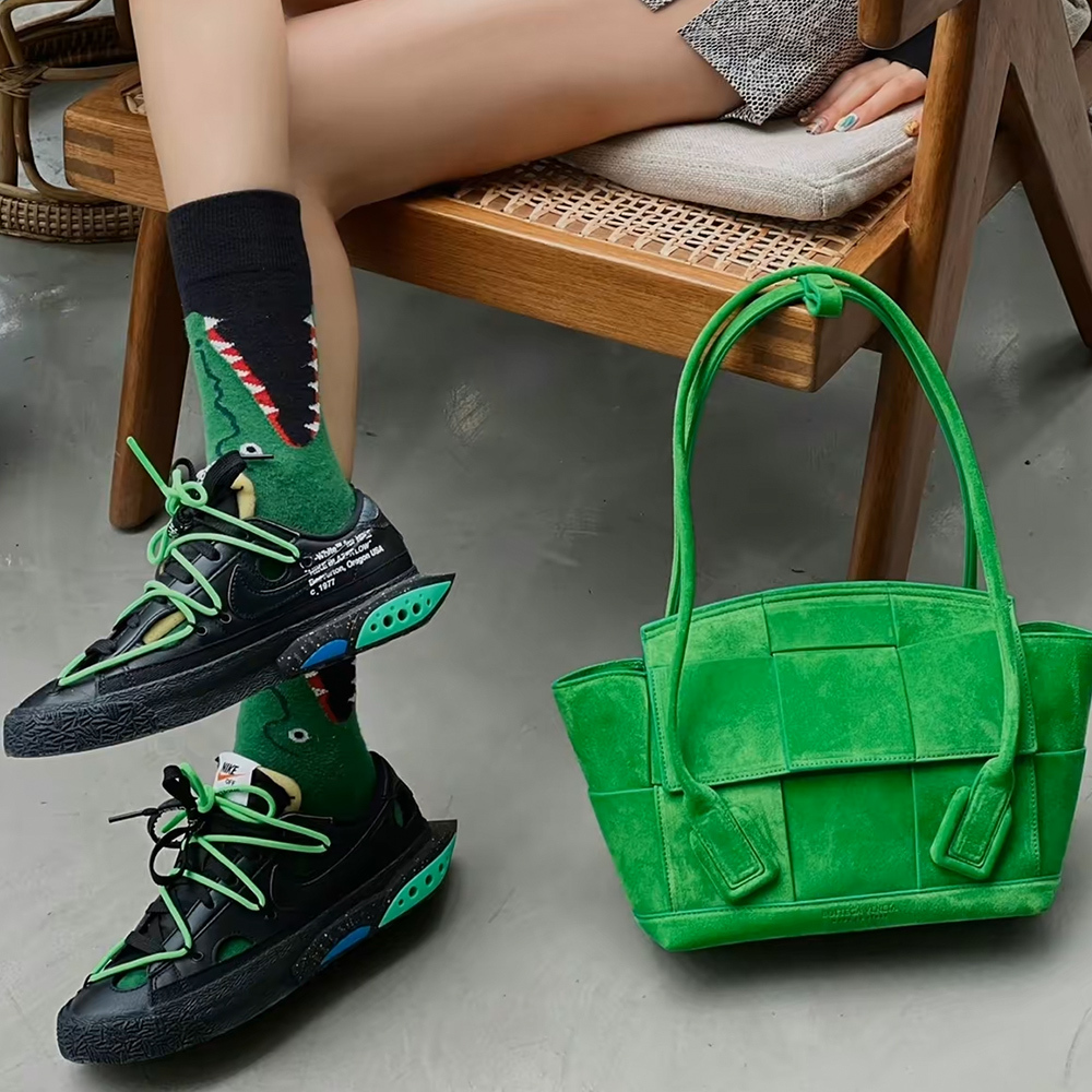 Off-White x Nike Blazer Low 解構 黑綠 DH7863-001