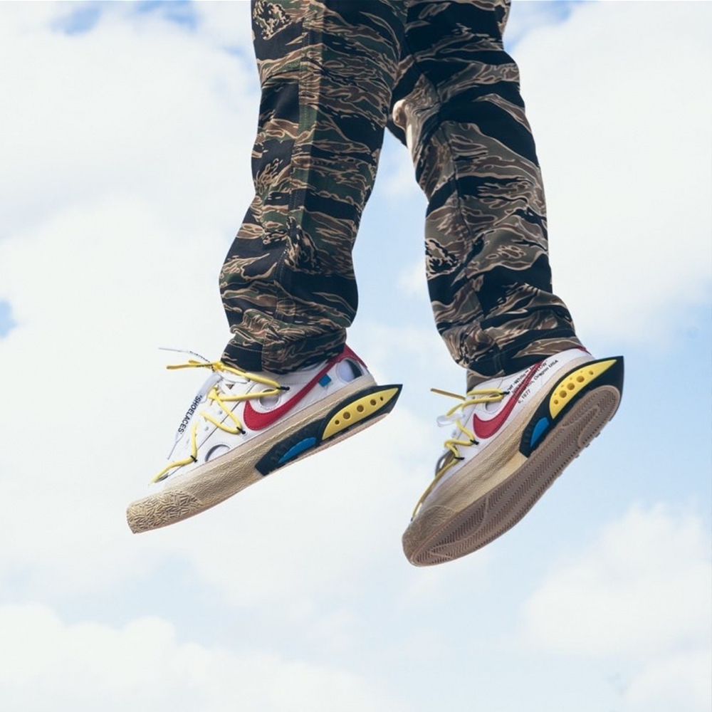 Off-White x Nike Blazer Low 解構 白紅 DH7863-100