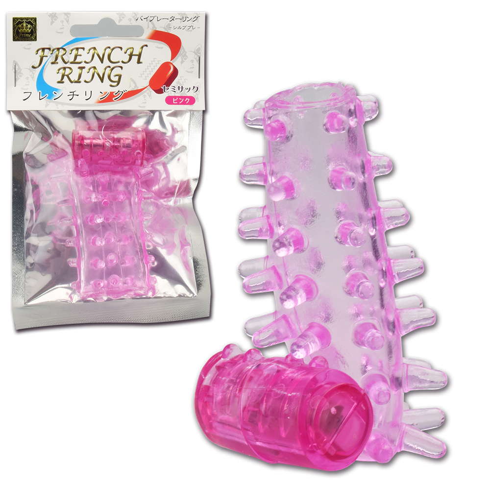 日本PRIME - FRENCH RING 一次性 震動延時陽具套