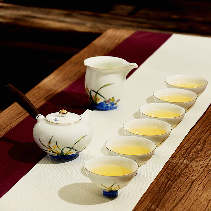 黑檀木手握壺茶具組推薦｜蘭友香悅1壺1海6杯高雅品茗首選