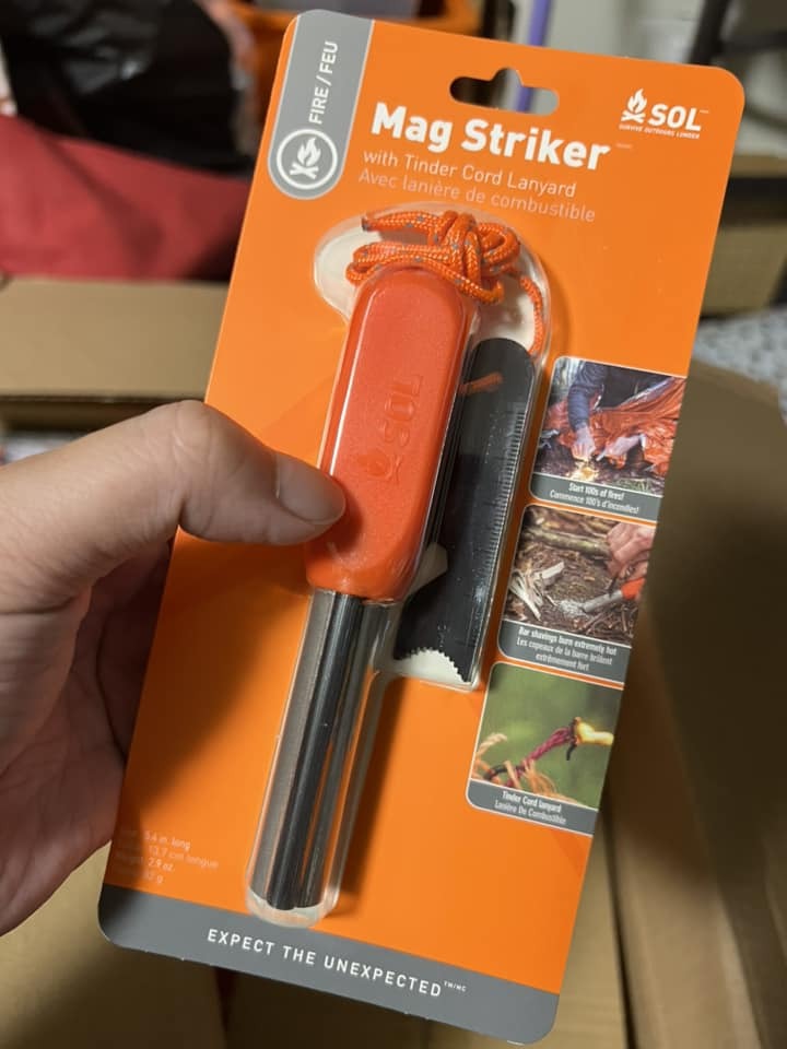 SOL Mag Striker with Tinder Cord 打火棒+鎂塊