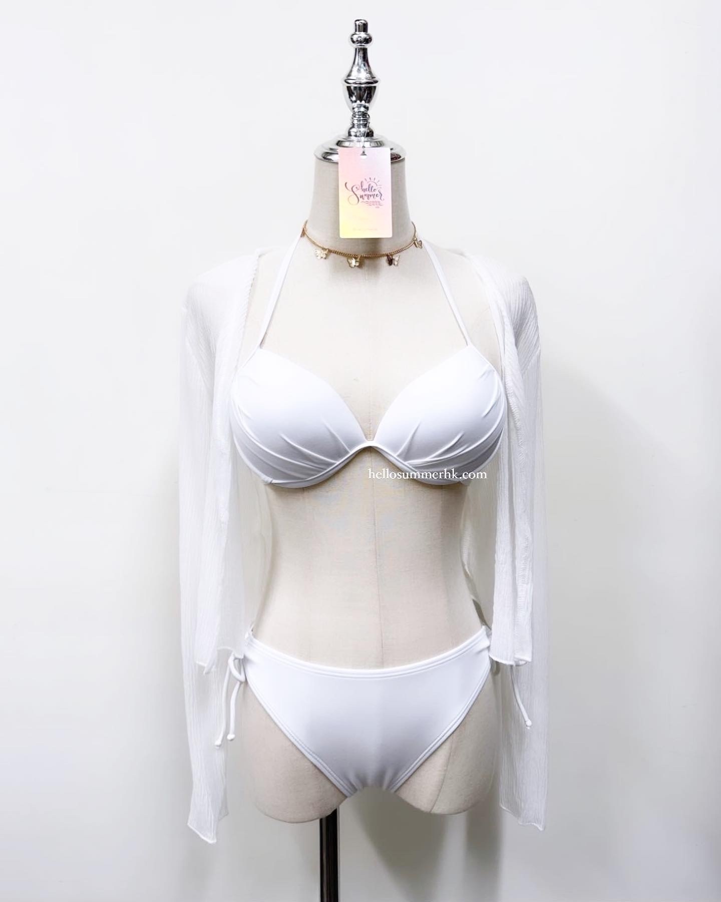 【 JA002 】防曬皺皺直紋薄紗外套