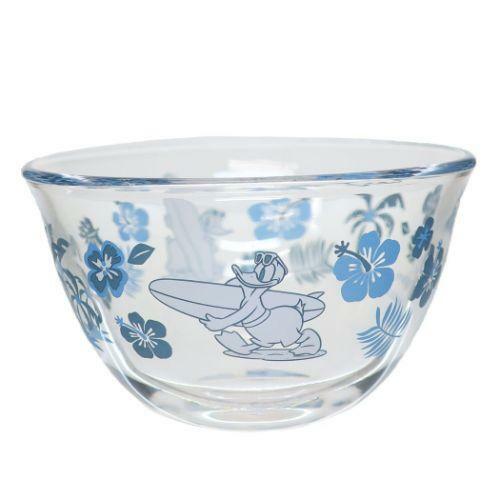 【現貨】迪士尼夏日海灘 史迪奇 唐老鴨 玻璃碗(小) 日本製