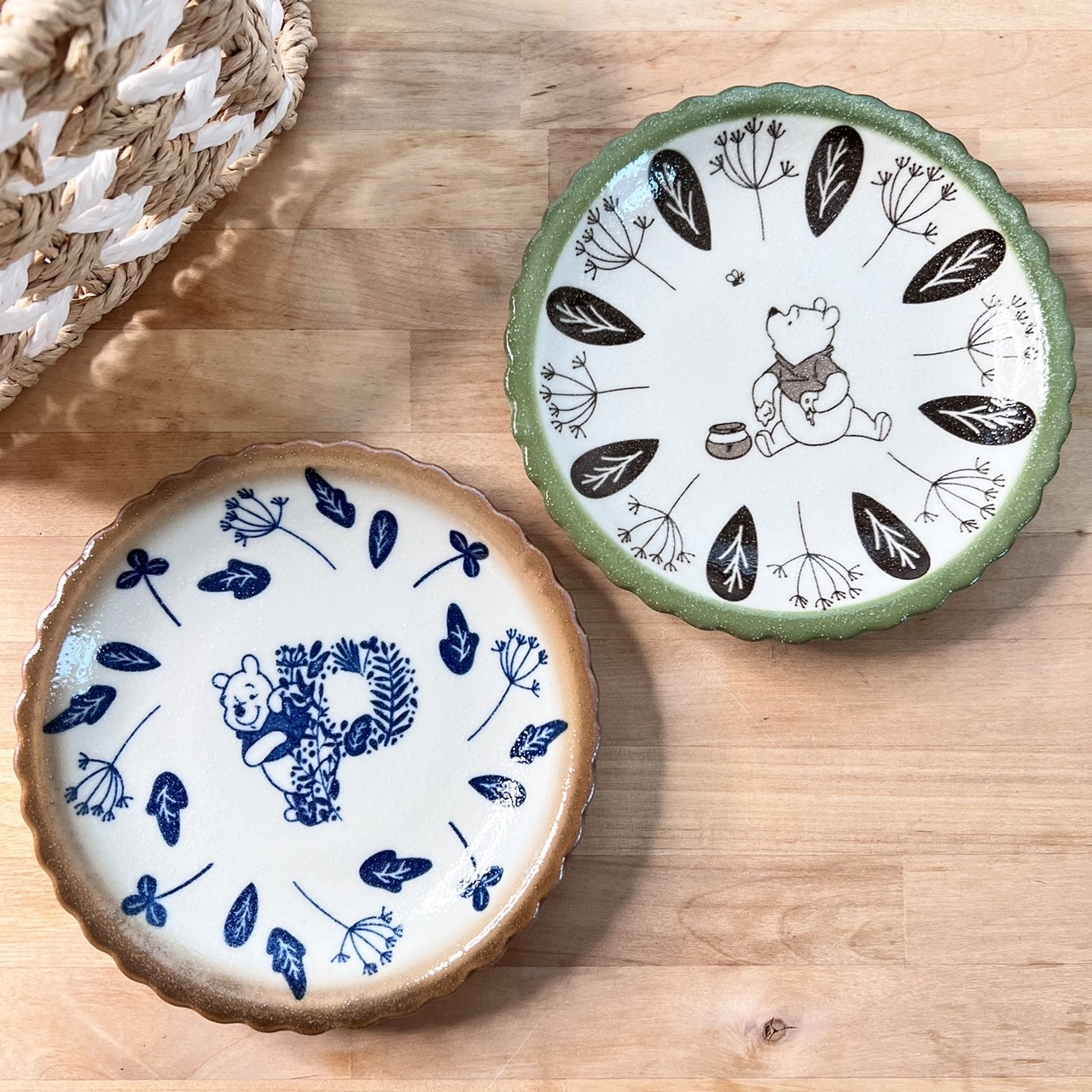 【現貨】迪士尼小熊維尼 陶瓷小盤子組合 日本製