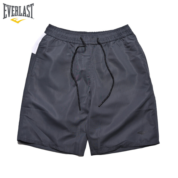 EVERLAST 短褲 灰白 拼接 後LOGO 休閒 風衣短褲 男 4021175412