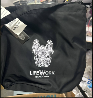 [S] LIFEWORK JACQUARD REVERSIBLE BUCKET BAG,BLACK, LW235BG07591F [FINAL SALE] (SLW276)