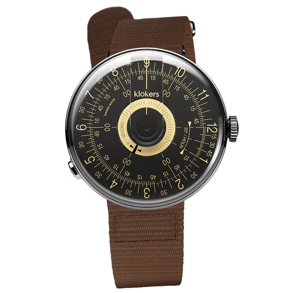 KLOK-08-D3 黑軸+尼龍錶帶