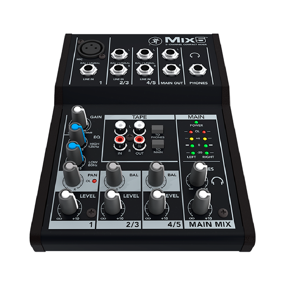 Mackie Mackie / Mix5 類比混音機 第 2 張圖片｜三峽錄音 / 音響
