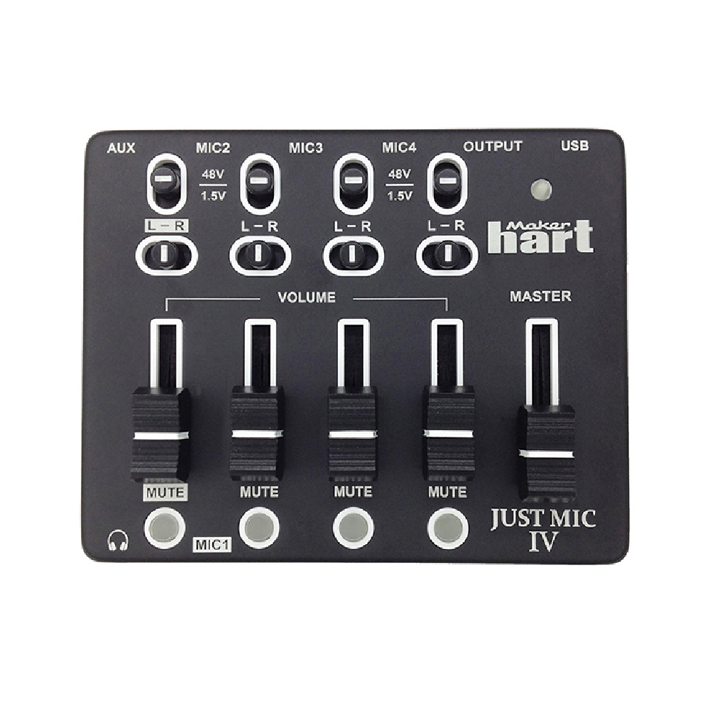 MakerHart MakerHart / Just mic 4 4軌迷你麥克風混音機(iOS可用) — 三峽麥克風｜YA! 玩音樂