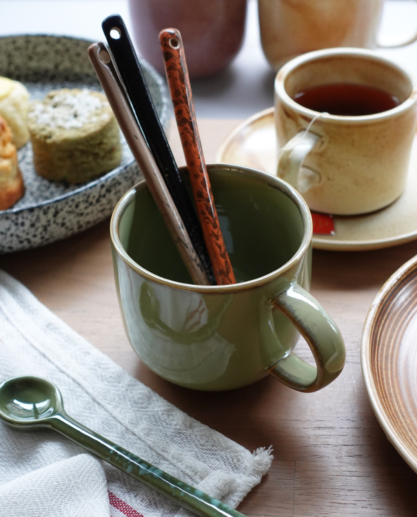 70s Ceramics: Spoons 陶瓷攪拌棒 (4入組) - 3