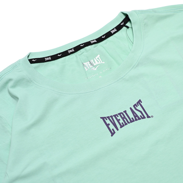 EVERLAST 短T 休閒LOGO 棉T 蘋果綠 女 4022100671
