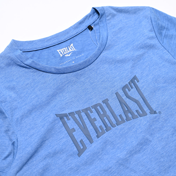 EVERLAST 短T 短袖 藍 大LOGO 棉T 休閒 上衣 女 4022108182