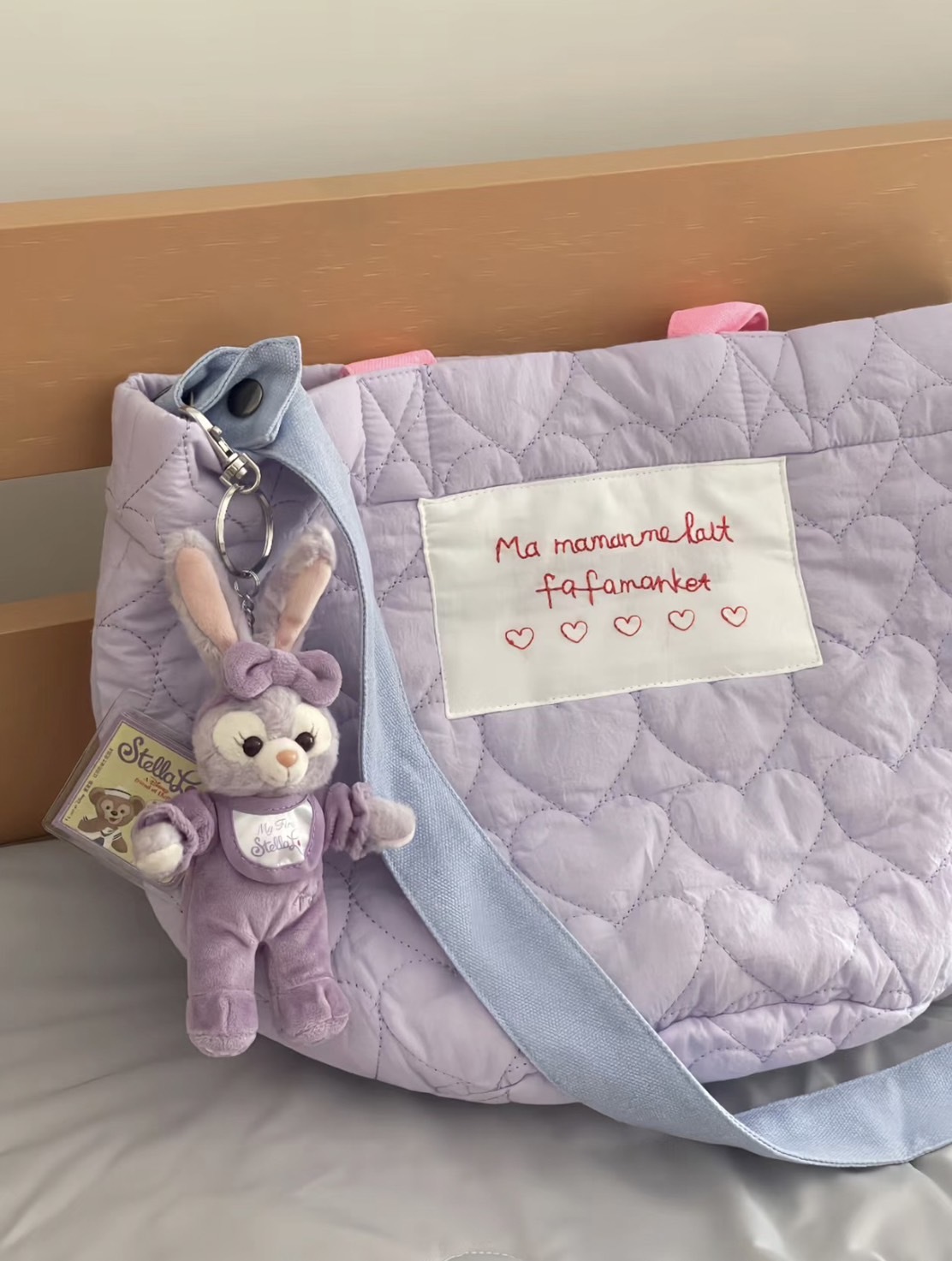 #現貨 軟綿刺繡愛心包 偷偷藏不住 桑稚同款 包包