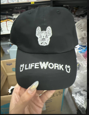 [S] LIFEWORK LW235CP200 LOGO LETTERING BASEBALL CAP,BLACK, LW235CP20040F (SLW287)