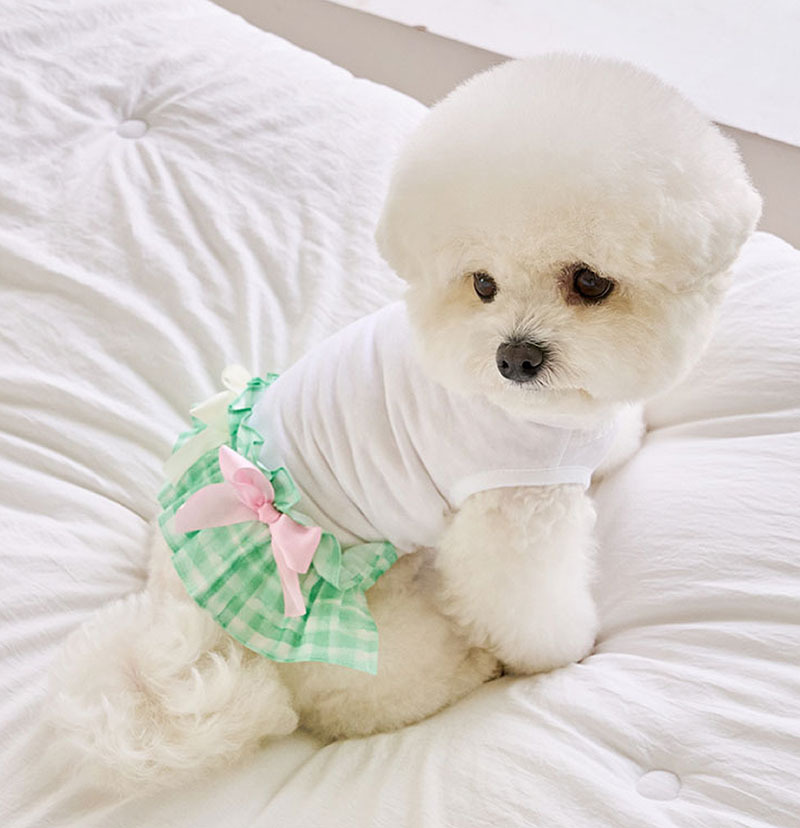 涼感透氣荷葉邊衣裙 (白) - It’s sunny outside