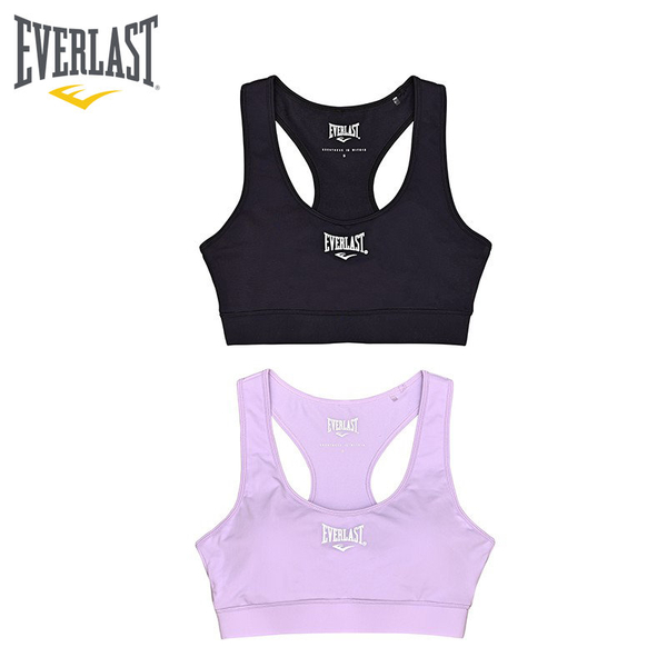 EVERLAST 背心 紫 白LOGO 韻律 機能 運動內衣 女 4022190291