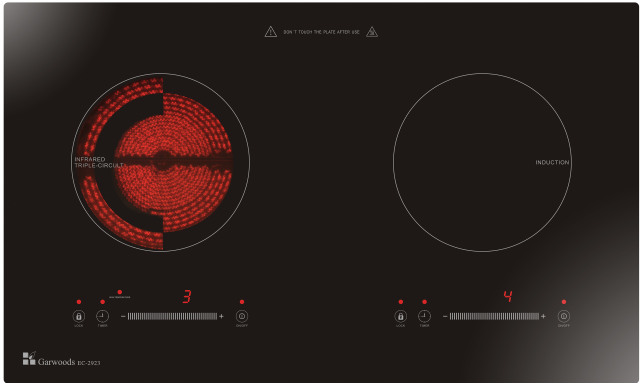 Garwoods 英國樂思 EC-2923 75厘米 2合1 座檯/嵌入式電磁+電陶爐