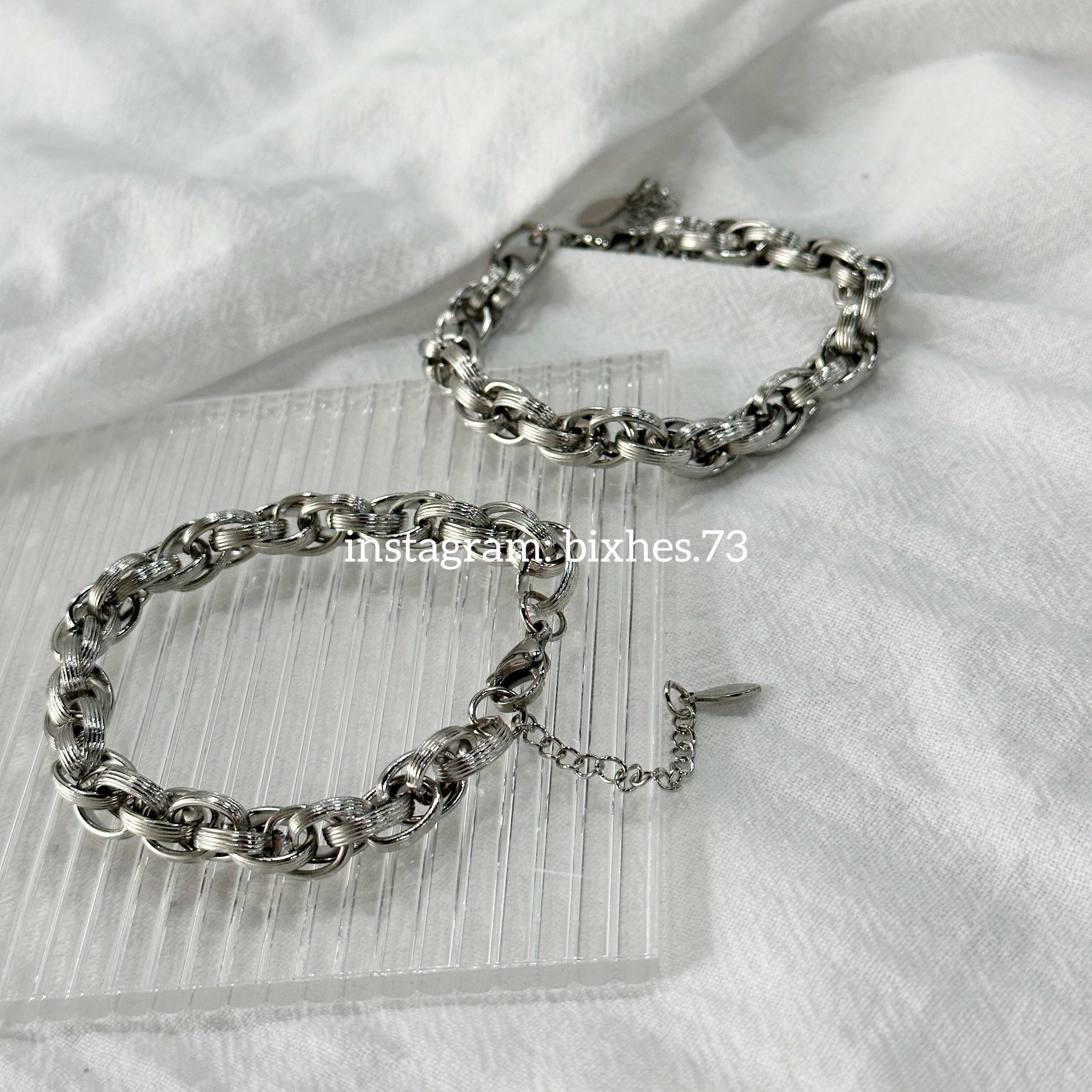 簡約麻花鏈條手鍊(K00039)