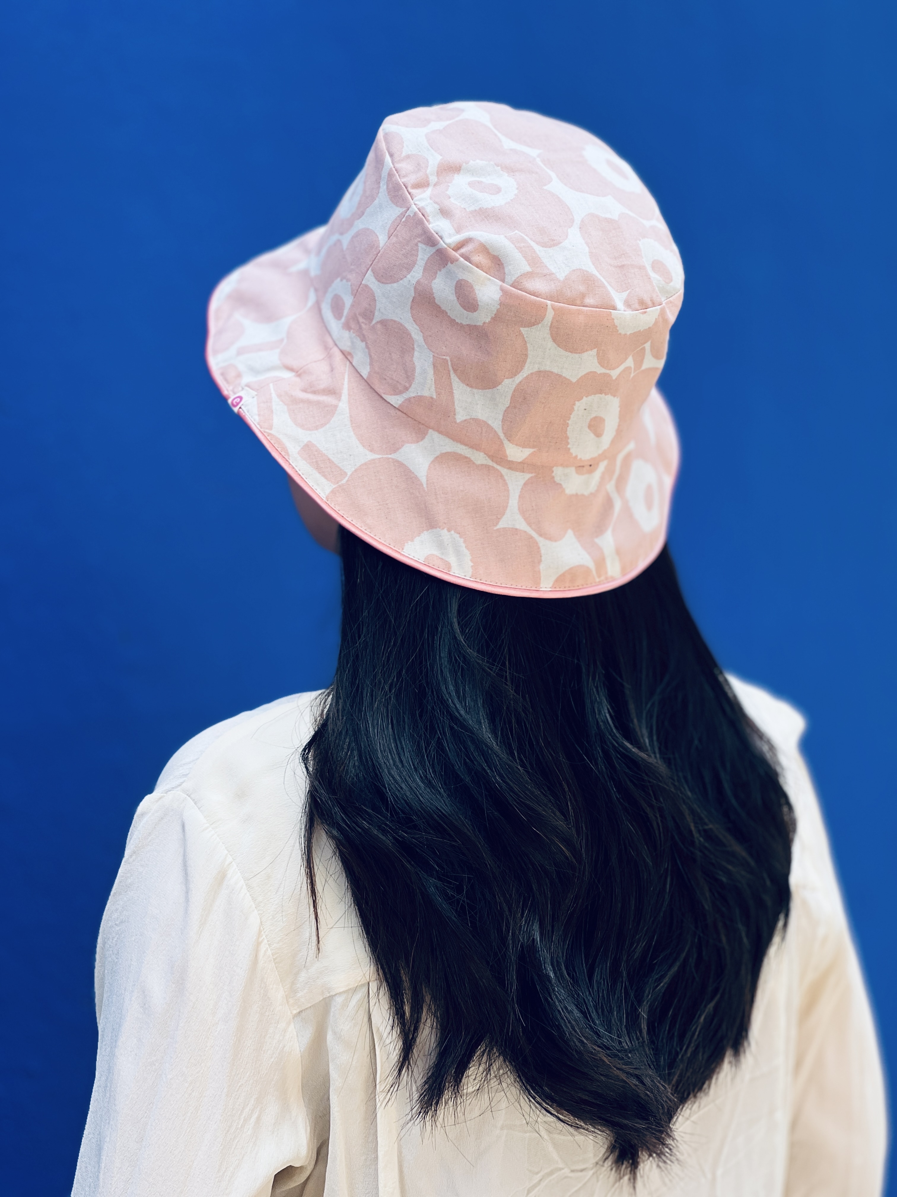 Revisable Bucket Hat | Marimekko Japan limited pink 細花 with pink highlight