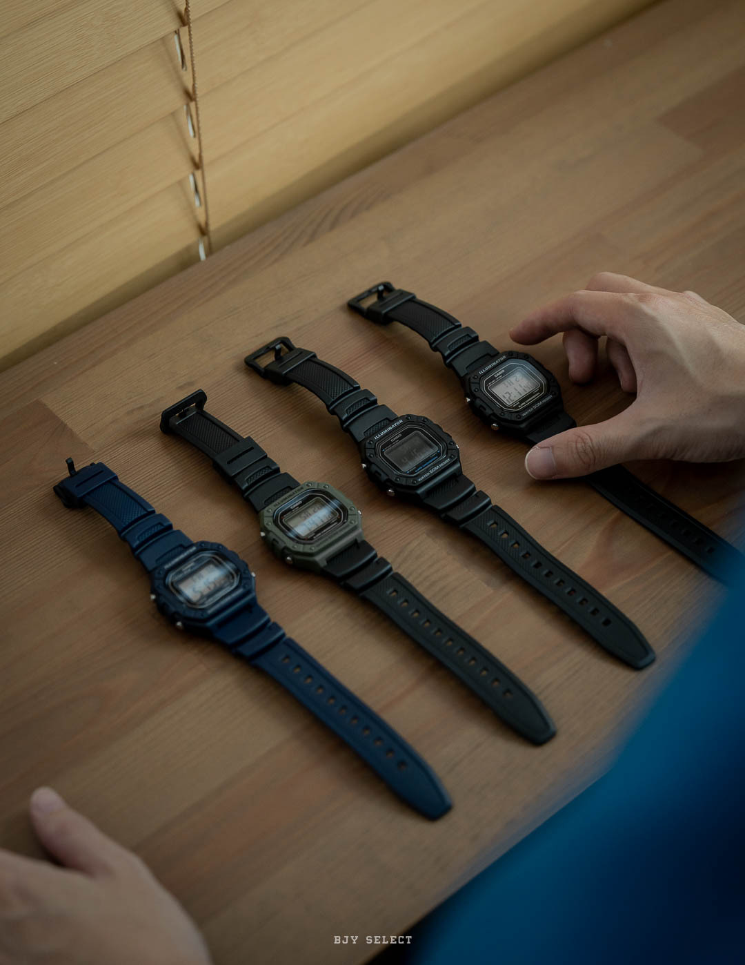 #現貨 CASIO 卡西歐 多功能防水電子錶 W-218H-1A 黑紅  1B 黑藍 2A 海軍藍 3A 墨綠