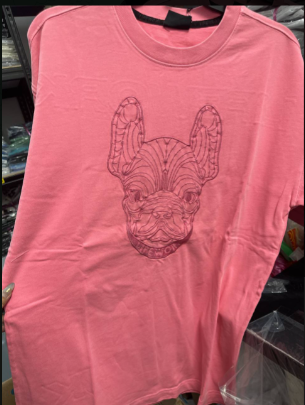 [S] LIFEWORK DARK PINK LOGO SHORT-SLEEVE T-SHIRT,PINK, LW232TS080-1-07 (SLW295)