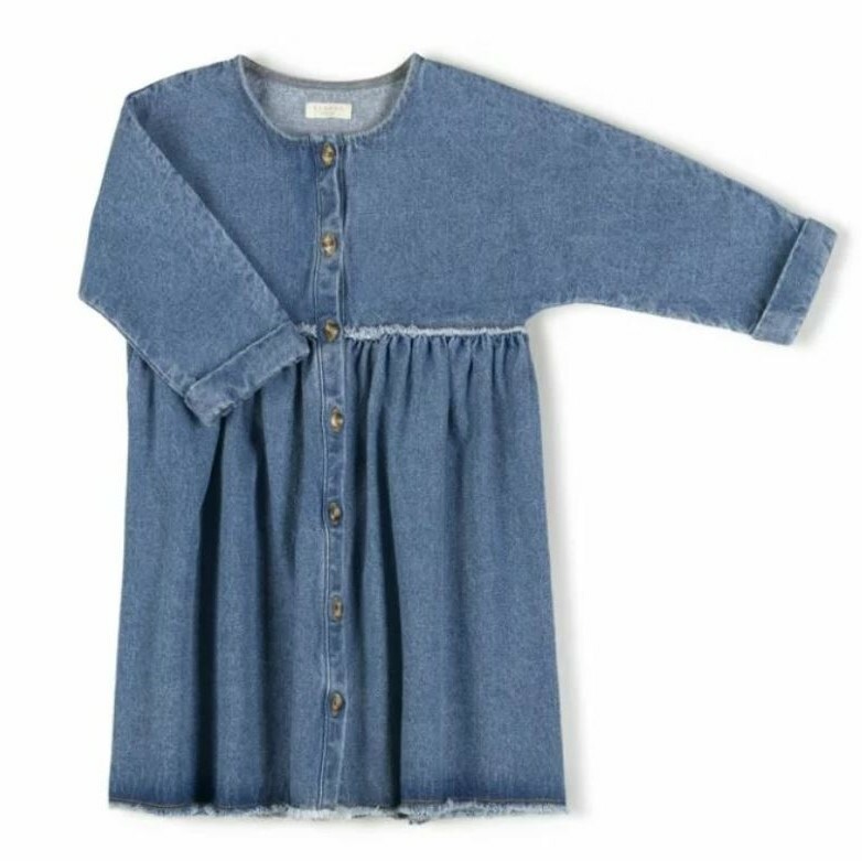 NIXNUT 牛仔連身洋/外套兩穿 Horn Dress Jeans